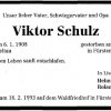 Schulz Viktor 1908-1993 Todesanzeige